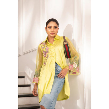 House Of Muher Zayna Shirt Green