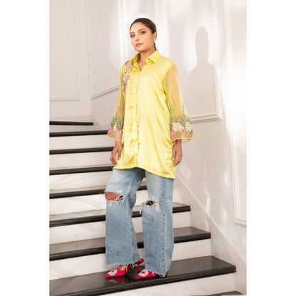 House Of Muher Zayna Shirt Green