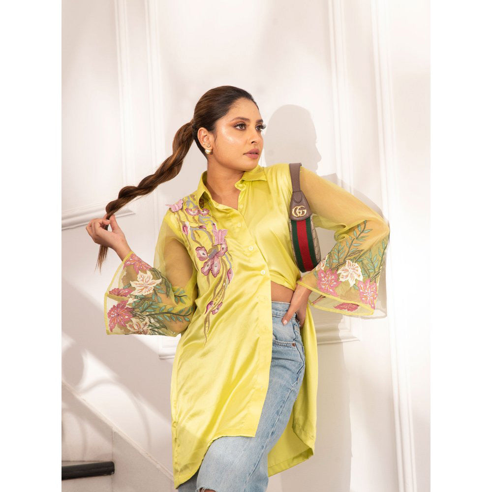 House Of Muher Zayna Shirt Green