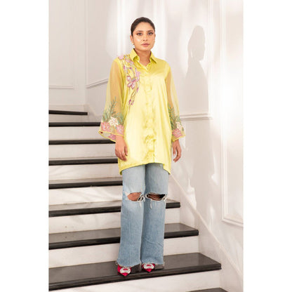 House Of Muher Zayna Shirt Green