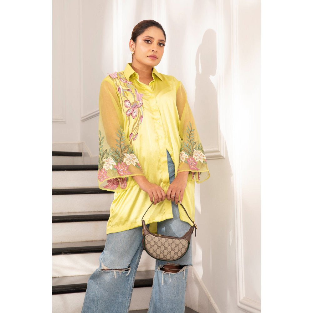 House Of Muher Zayna Shirt Green