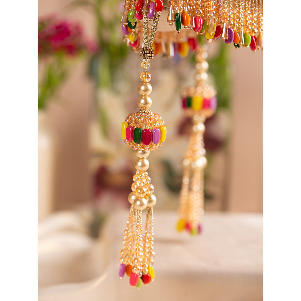 House of Vian Rang munch Multi-Color Embellished Potli Bag for Women