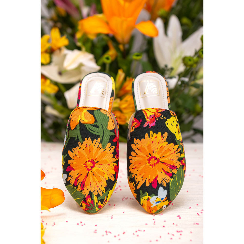 House of Vian Lily Printed Mule Flats