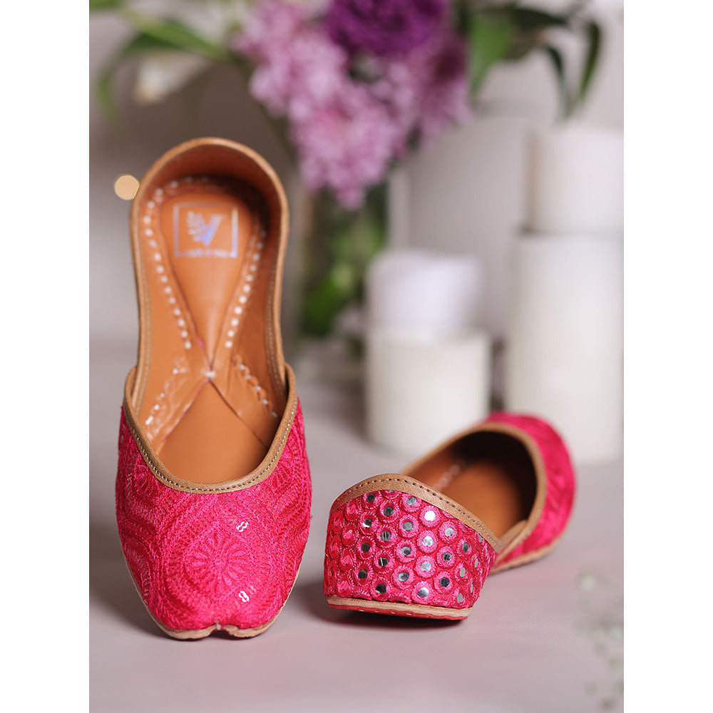 House of Vian Sultana Rani Pink Juttis
