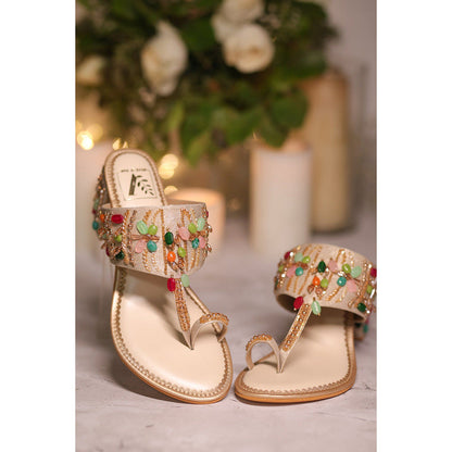 House of Vian Irya Block Heel Kolhapuris