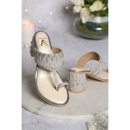 House of Vian Sitarah Block Heel Kolhapuris