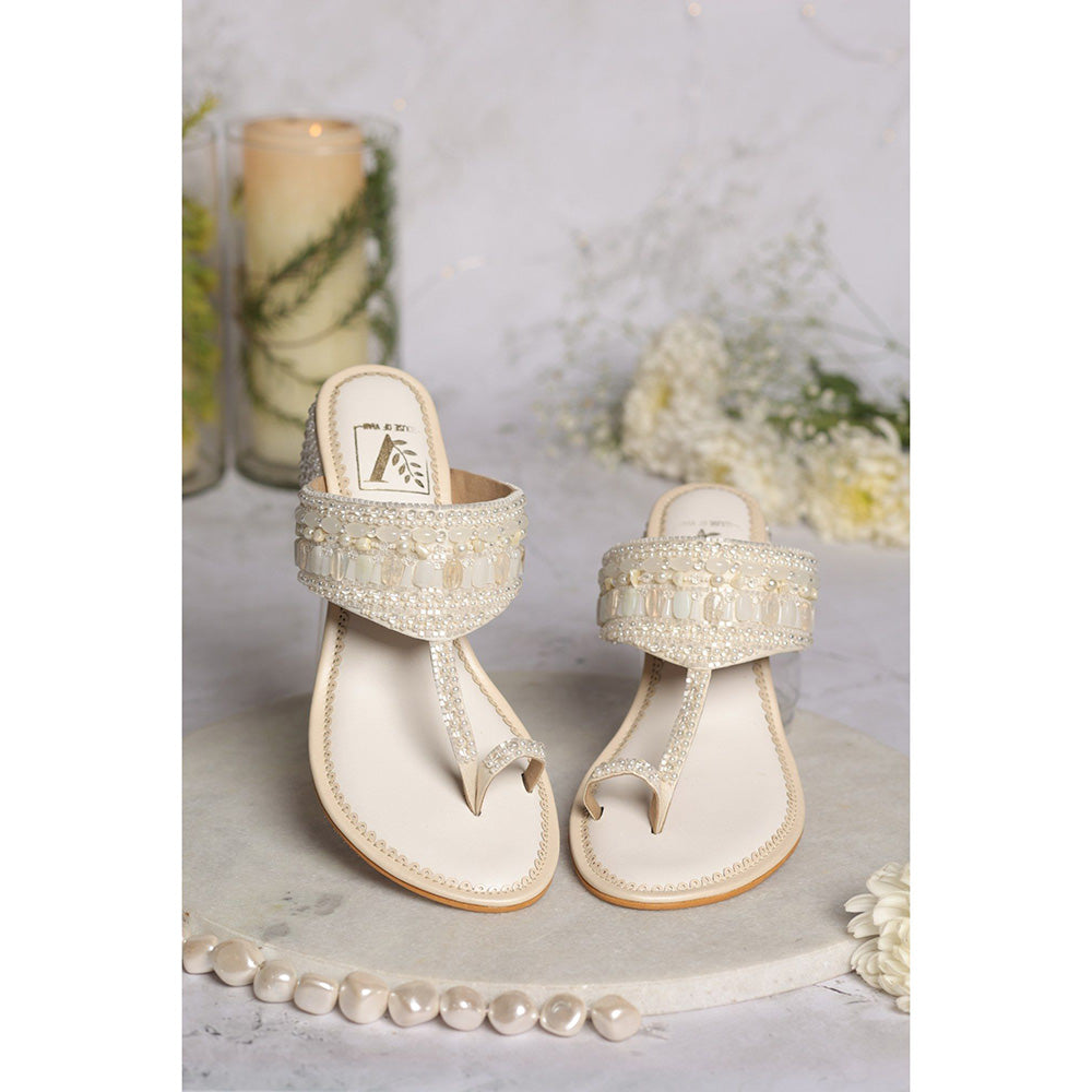 House of Vian Nooriya Block Heel Kolhapuris