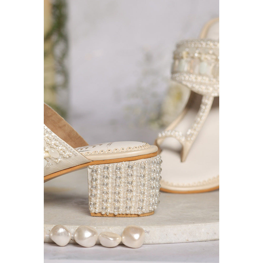 House of Vian Nooriya Block Heel Kolhapuris