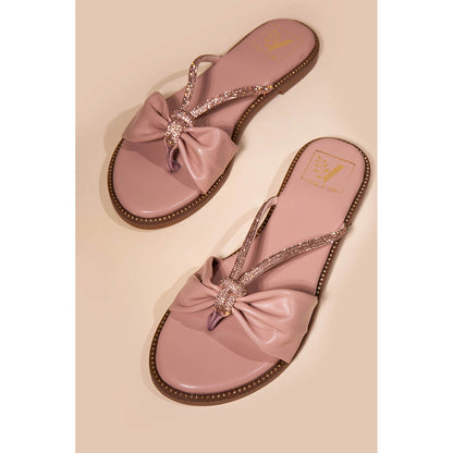 House of Vian Krystal Pink Flats for Women