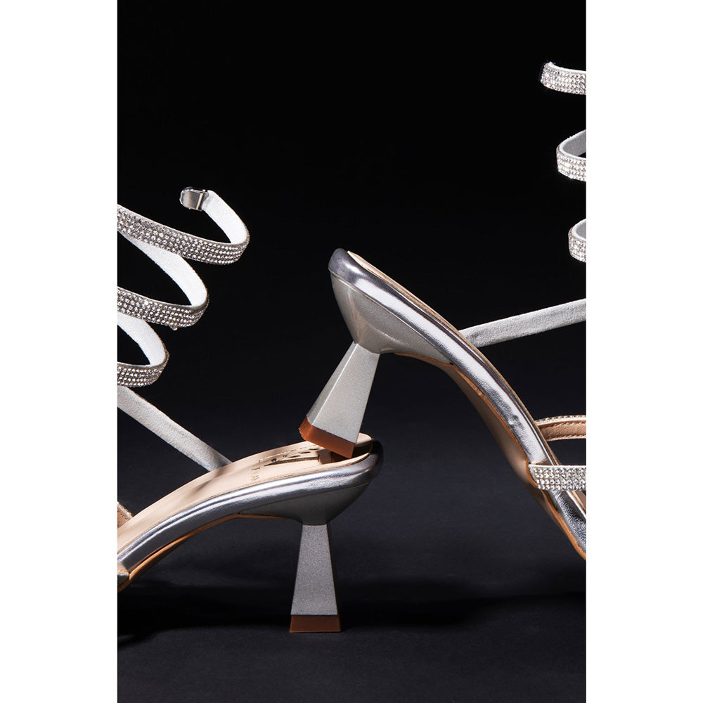 House of Vian Kate Silver Gladiators Heels