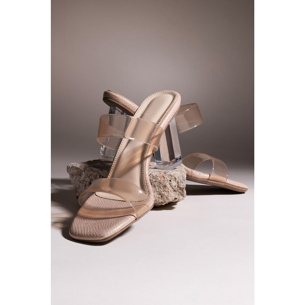 House of Vian Veronica Beige Sandal Heels