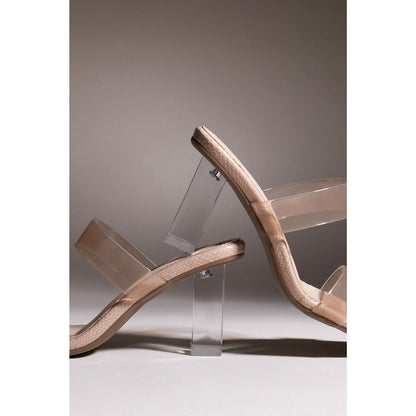 House of Vian Veronica Beige Sandal Heels