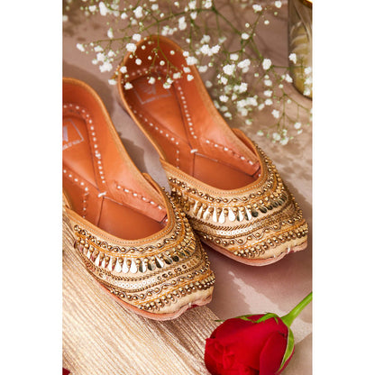 House of Vian Pariza Gold Juttis