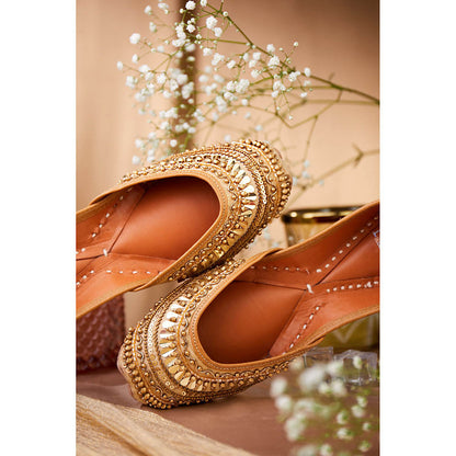 House of Vian Pariza Gold Juttis