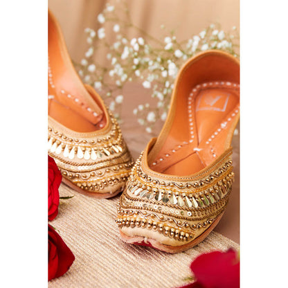 House of Vian Pariza Gold Juttis