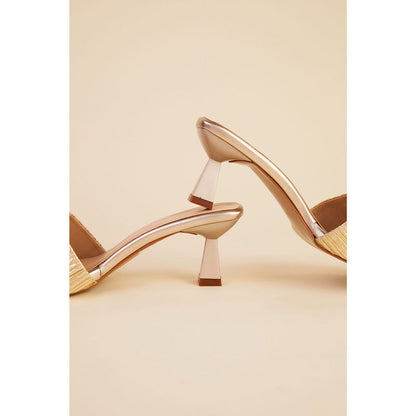 House of Vian Women Gold Seinna Heels