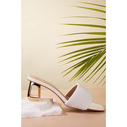 House of Vian Women White Misha Heels