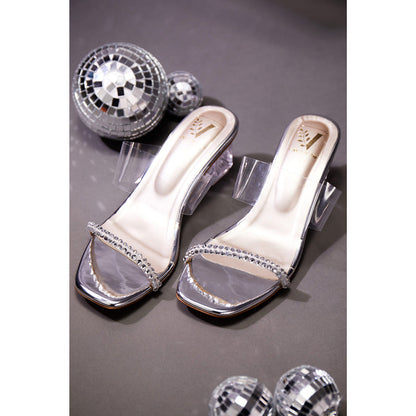 House of Vian Women Silver Camille Heels