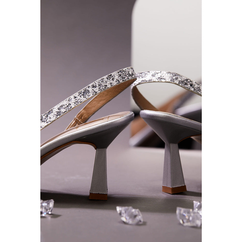 House of Vian Women Silver Adele Heels