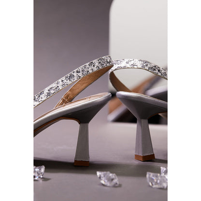 House of Vian Women Silver Adele Heels