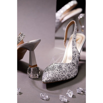House of Vian Women Silver Adele Heels