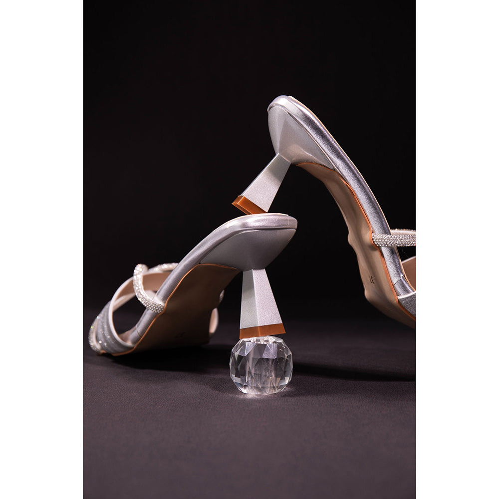 House of Vian Women Silver Gabriella Heels
