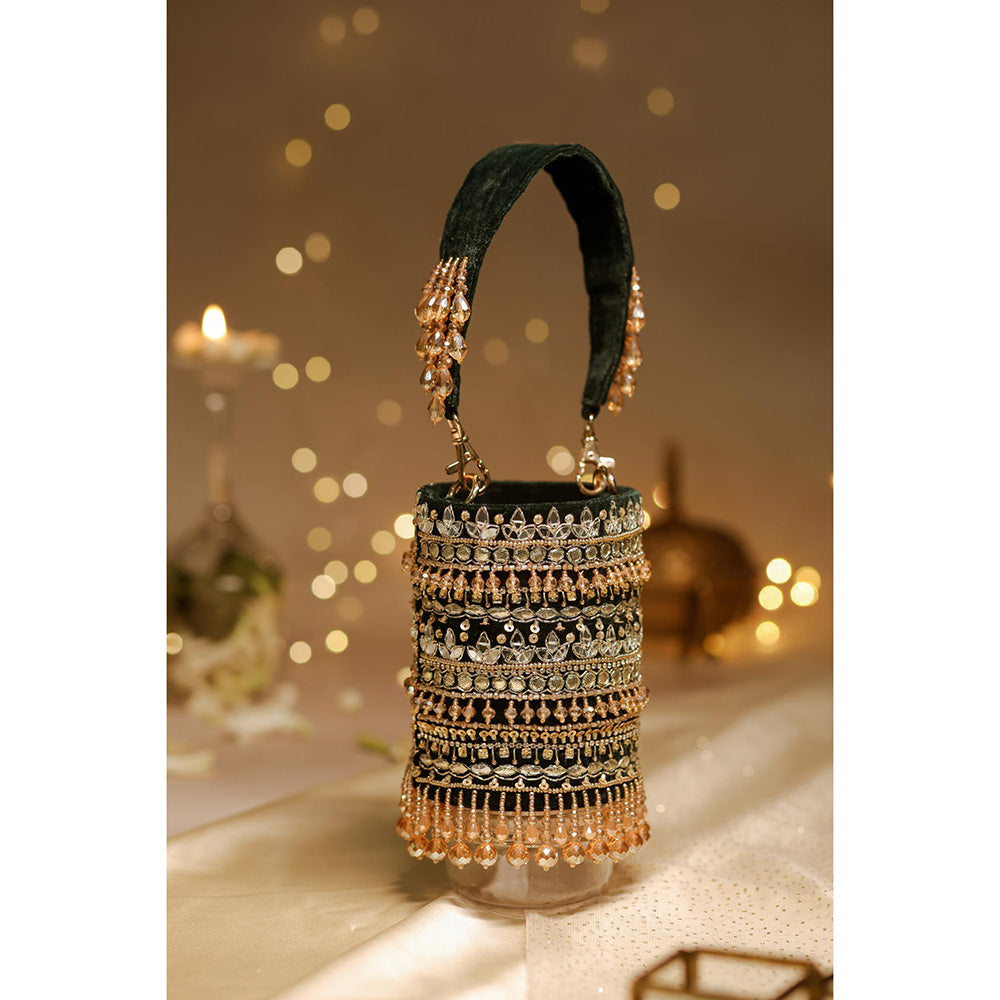 House of Vian Women Embellished Multi-Color Potli