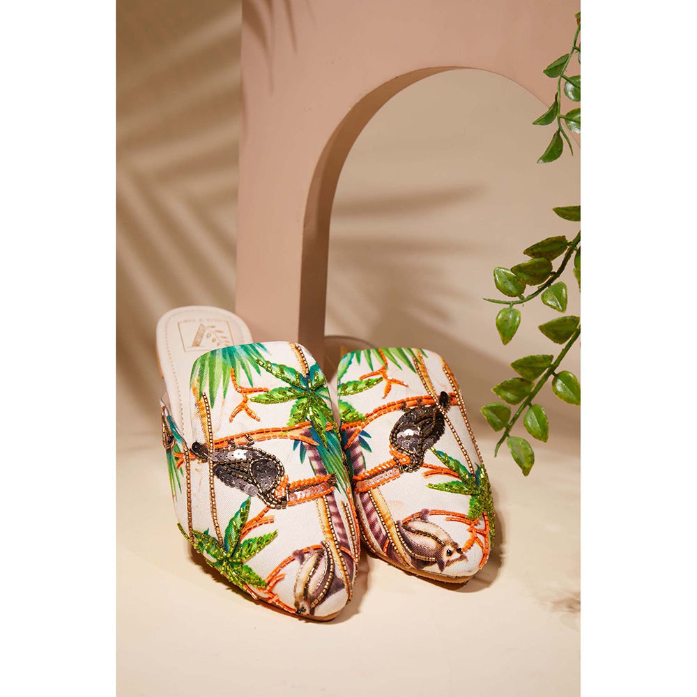 House of Vian Cream Happy Hornbill Mules