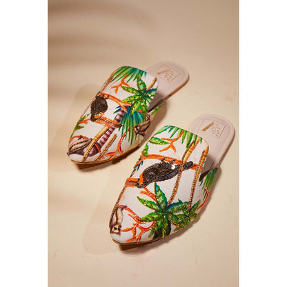 House of Vian Cream Happy Hornbill Mules