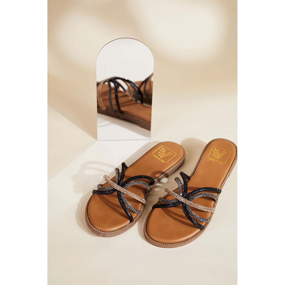 House of Vian Lana Black Flats