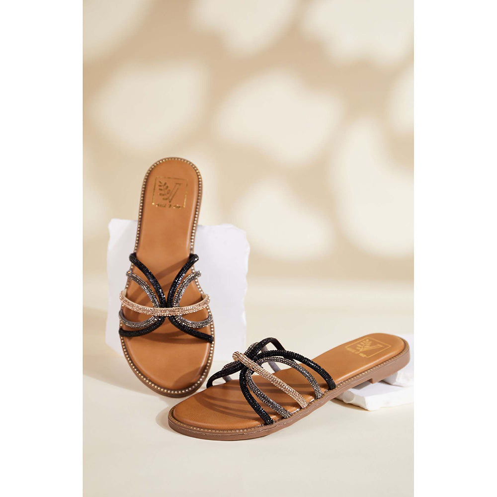 House of Vian Lana Black Flats