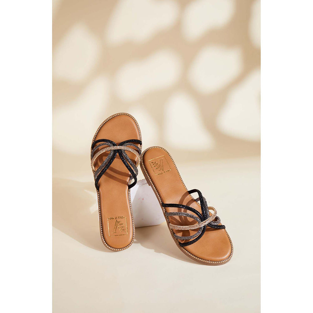 House of Vian Lana Black Flats