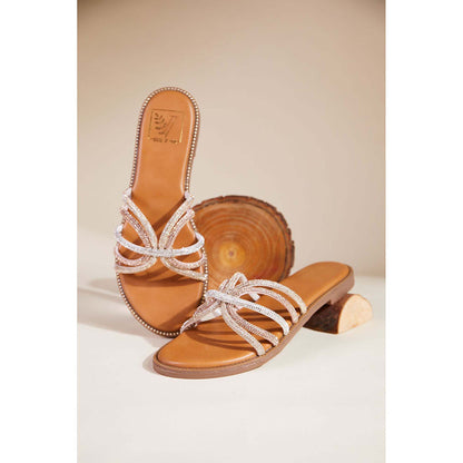 House of Vian Lana Gold Flats