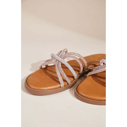 House of Vian Lana Gold Flats