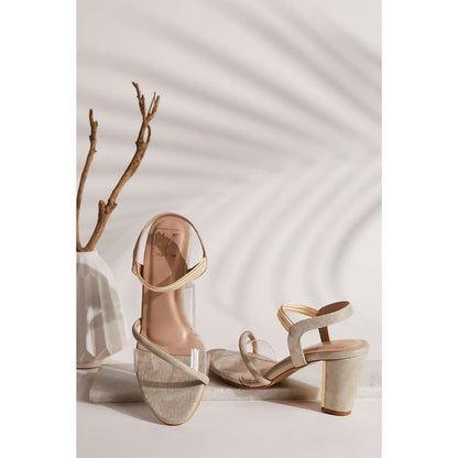 House of Vian Sabrina Gold Sandals Heels