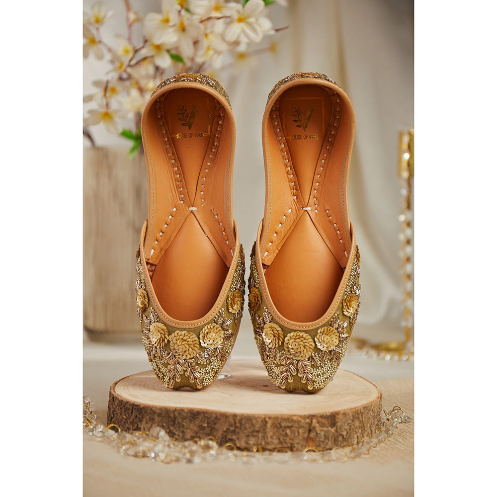 House of Vian Blossom Treasure Gold Juttis