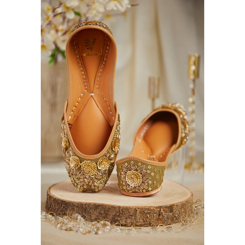 House of Vian Blossom Treasure Gold Juttis