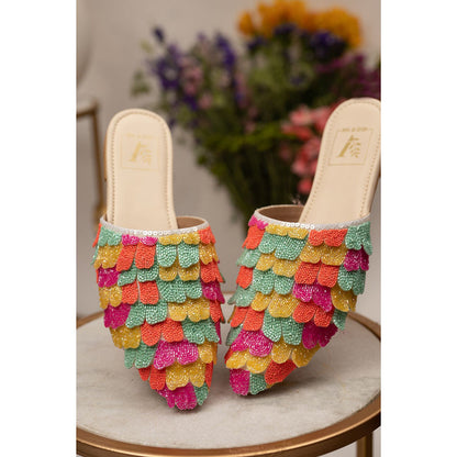 House of Vian Ella Multi-Color Mules