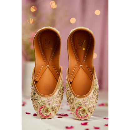 House of Vian Gulmohar Multi-Color Juttis