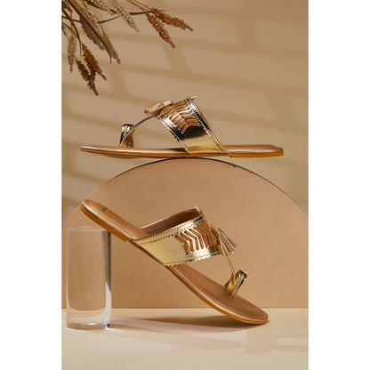 House of Vian Kolhita Gold Kolhapuri