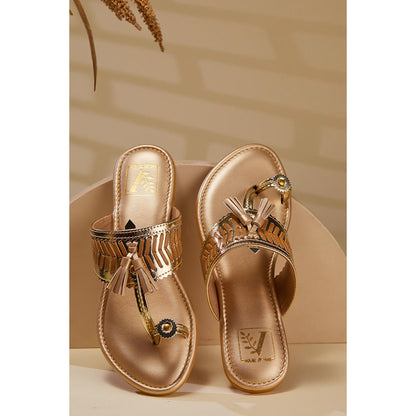 House of Vian Kolhita Gold Kolhapuri