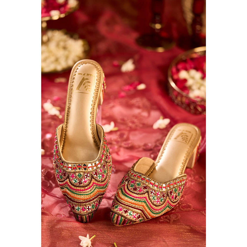 House of Vian Suhani Multi-Color Mules