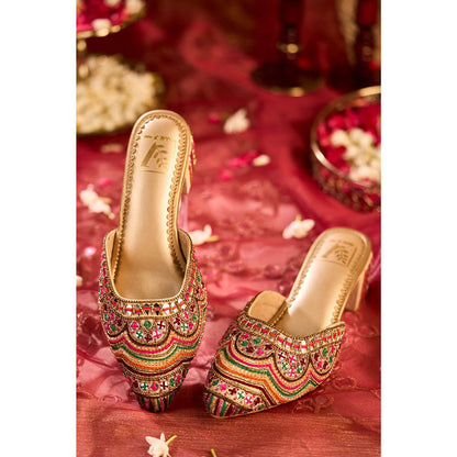 House of Vian Suhani Multi-Color Mules