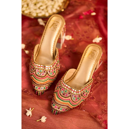 House of Vian Suhani Multi-Color Mules