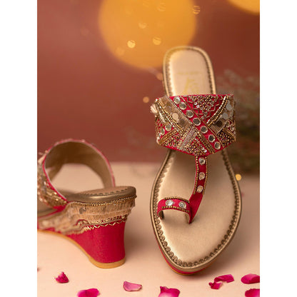 House of Vian Nazm Pink Wedges