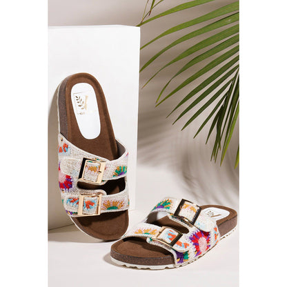 House of Vian Beach White Sandals