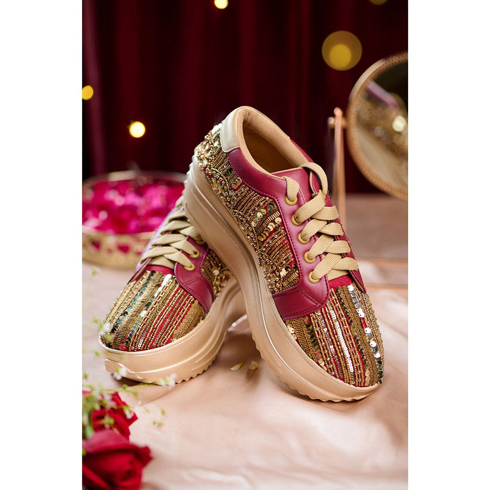 House of Vian Pink Regalia Sneakers