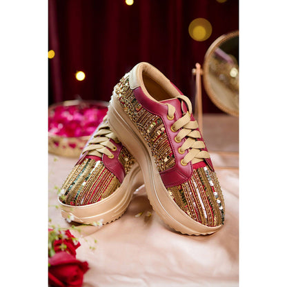 House of Vian Pink Regalia Sneakers