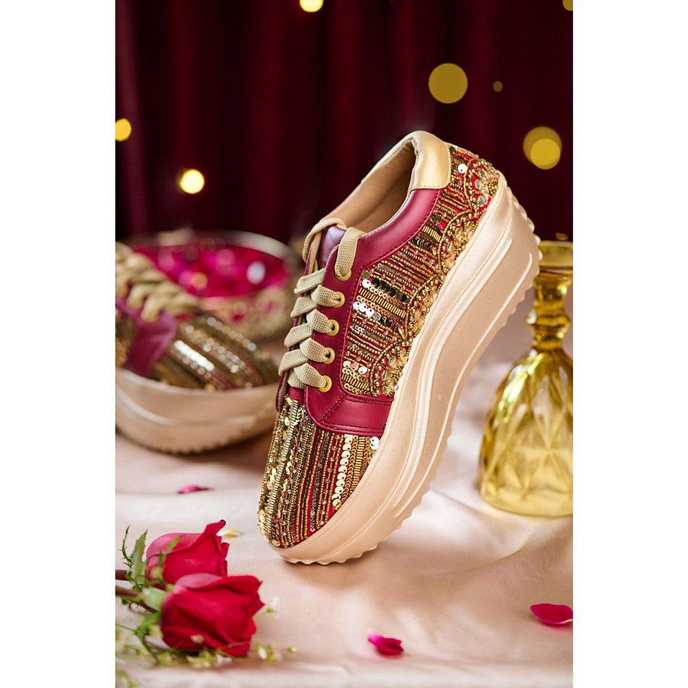 House of Vian Pink Regalia Sneakers