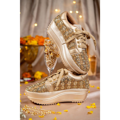 House of Vian Gold Majesties Sneakers